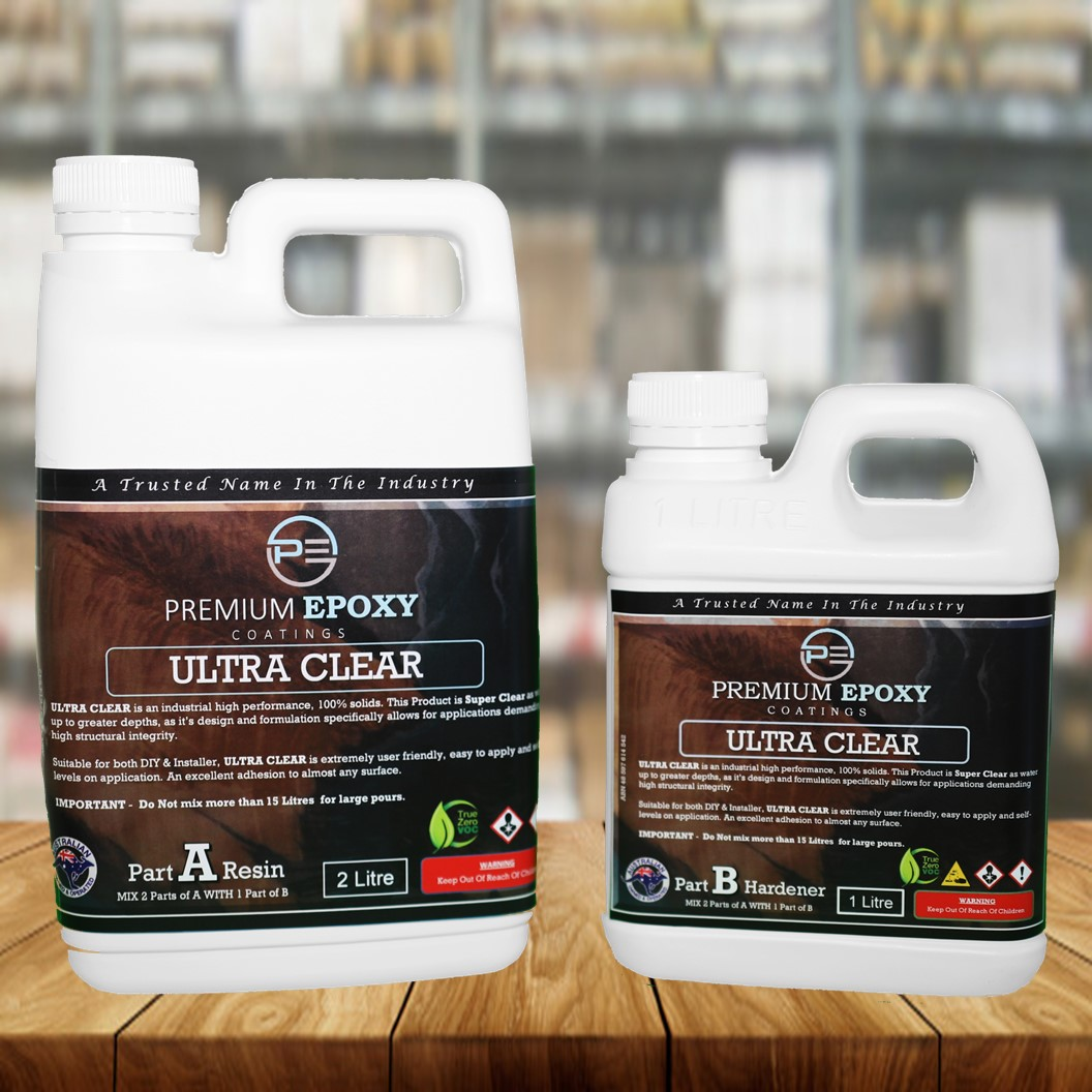 Platinum Premium Epoxies - Spotted #inthestudio of  @frankandwoods_resincreations, our ULTRA CLEAR epoxy product! Formulated in  Australia for our unique conditions, this high clarity and low viscosity  resin and hardener solution can be