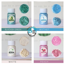 Load image into Gallery viewer, 24 Pack Metallic Mica Epoxy Pigments