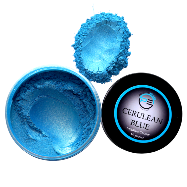 CERULEAN BLUE - Metallic Pigment – Premium Epoxy Coatings