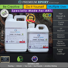 Load image into Gallery viewer, ECO CLEAR Epoxy Resin 3 Litres Kit
