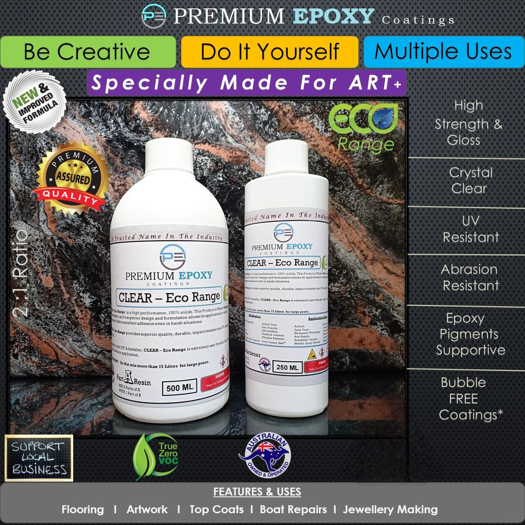 ECO CLEAR Epoxy Resin 750 ML Kit