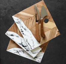 Load image into Gallery viewer, 3 Resin Cheese Board Set (Both Sides Can Be Used)
